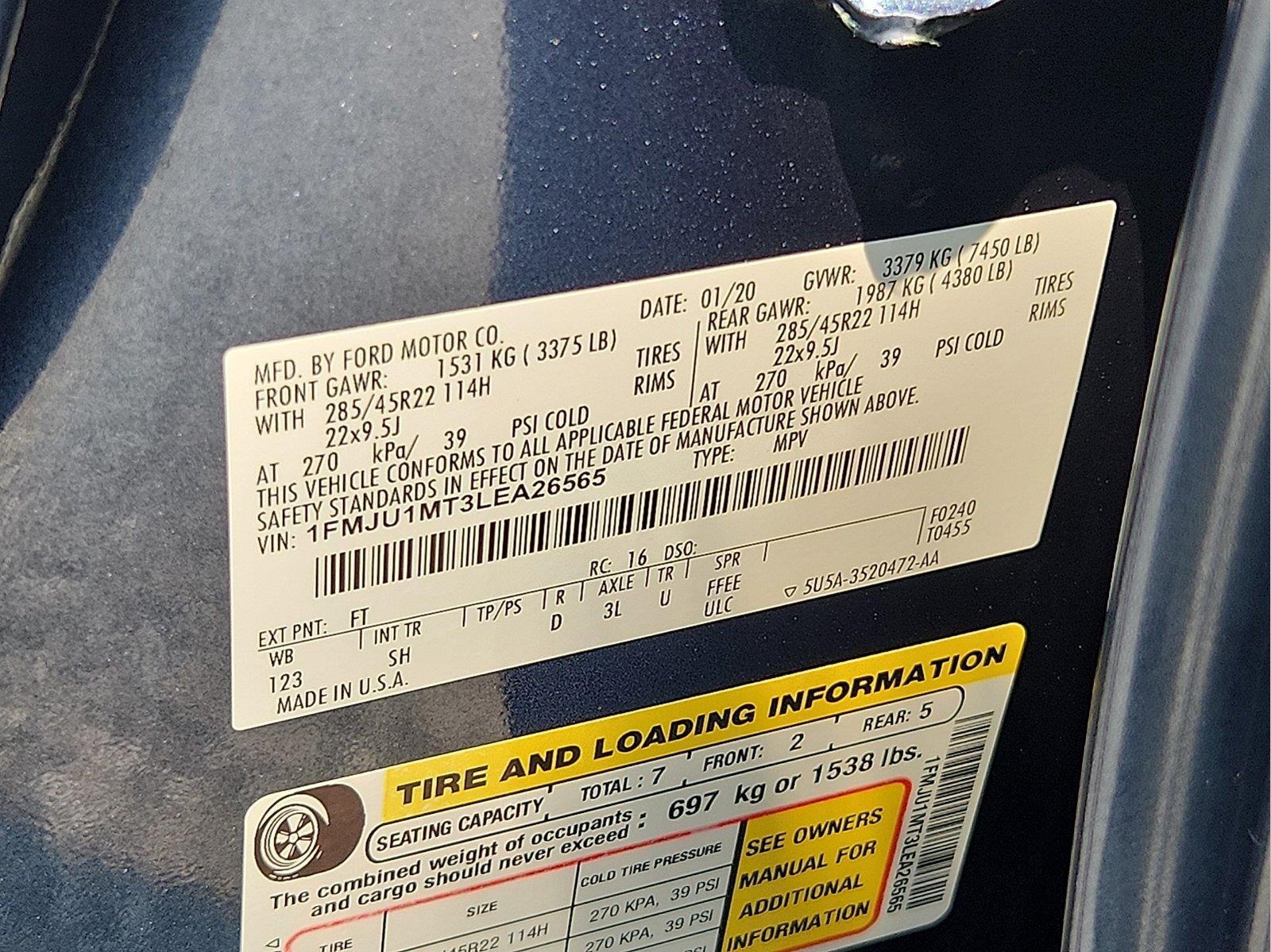 2020 Ford Expedition Platinum