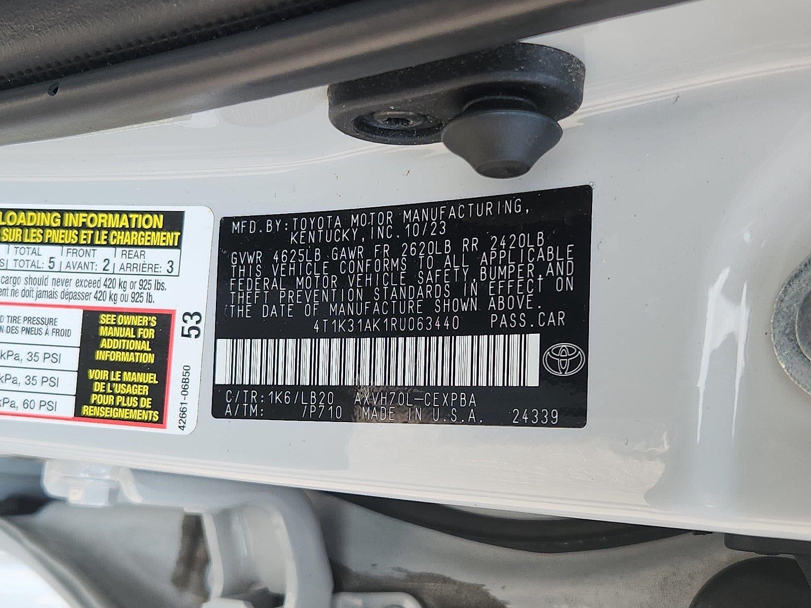 2024 Toyota Camry Hybrid XSE
