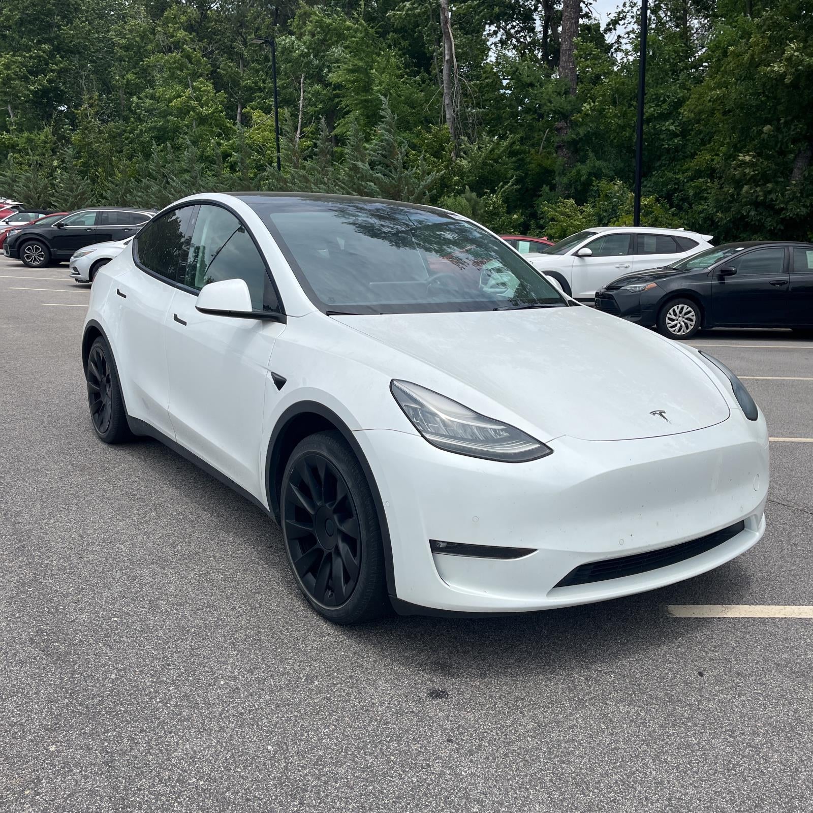 Used 2021 Tesla Model Y Standard Range with VIN 5YJYGDED4MF125883 for sale in Aberdeen, MD