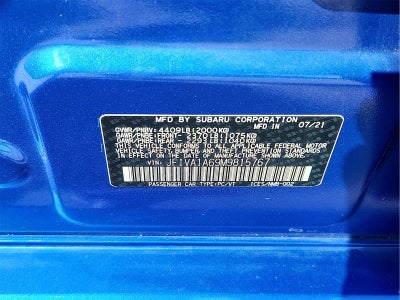 2021 Subaru WRX 2.0T