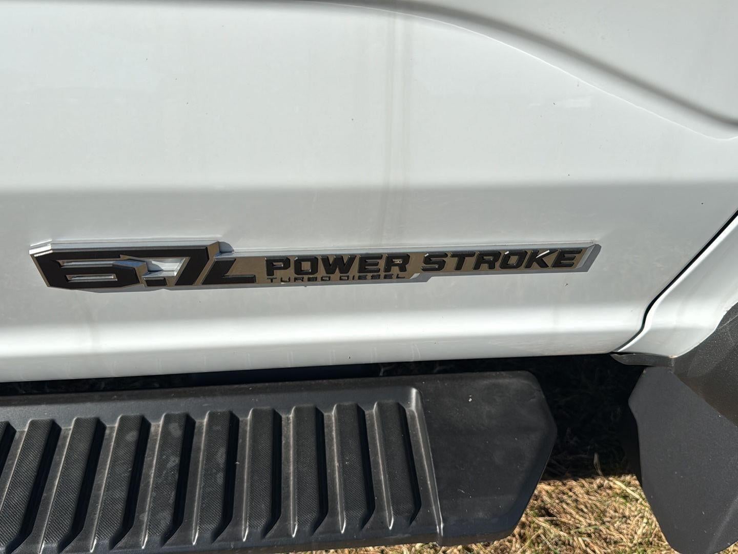 2024 Ford Super Duty F-450 DRW 12' RUGBY HEAVY DUTY STAKELESS LANDSCAPE BODY, 48" SOLID BARN DOORS, MANUAL TARP, 36" FULL CAB SHIELD, DROP DOWN COMBO HITCH 2 5/15