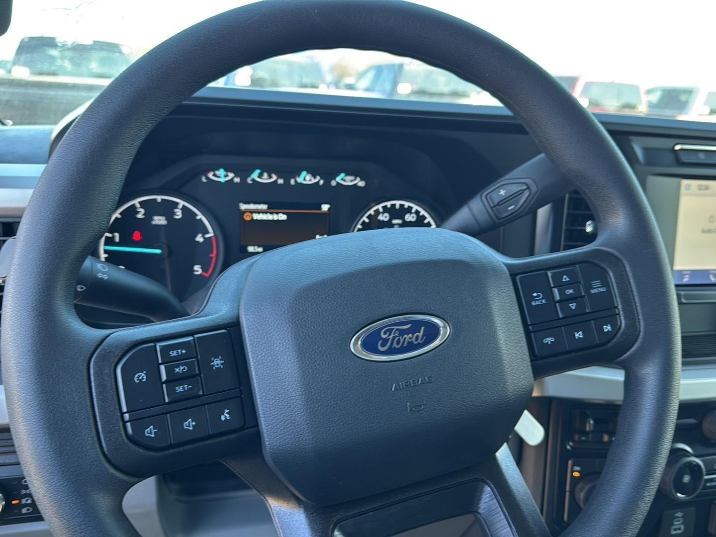 2024 Ford Super Duty F-450 DRW 12' RUGBY HEAVY DUTY STAKELESS LANDSCAPE BODY, 48" SOLID BARN DOORS, MANUAL TARP, 36" FULL CAB SHIELD, DROP DOWN COMBO HITCH 2 5/15