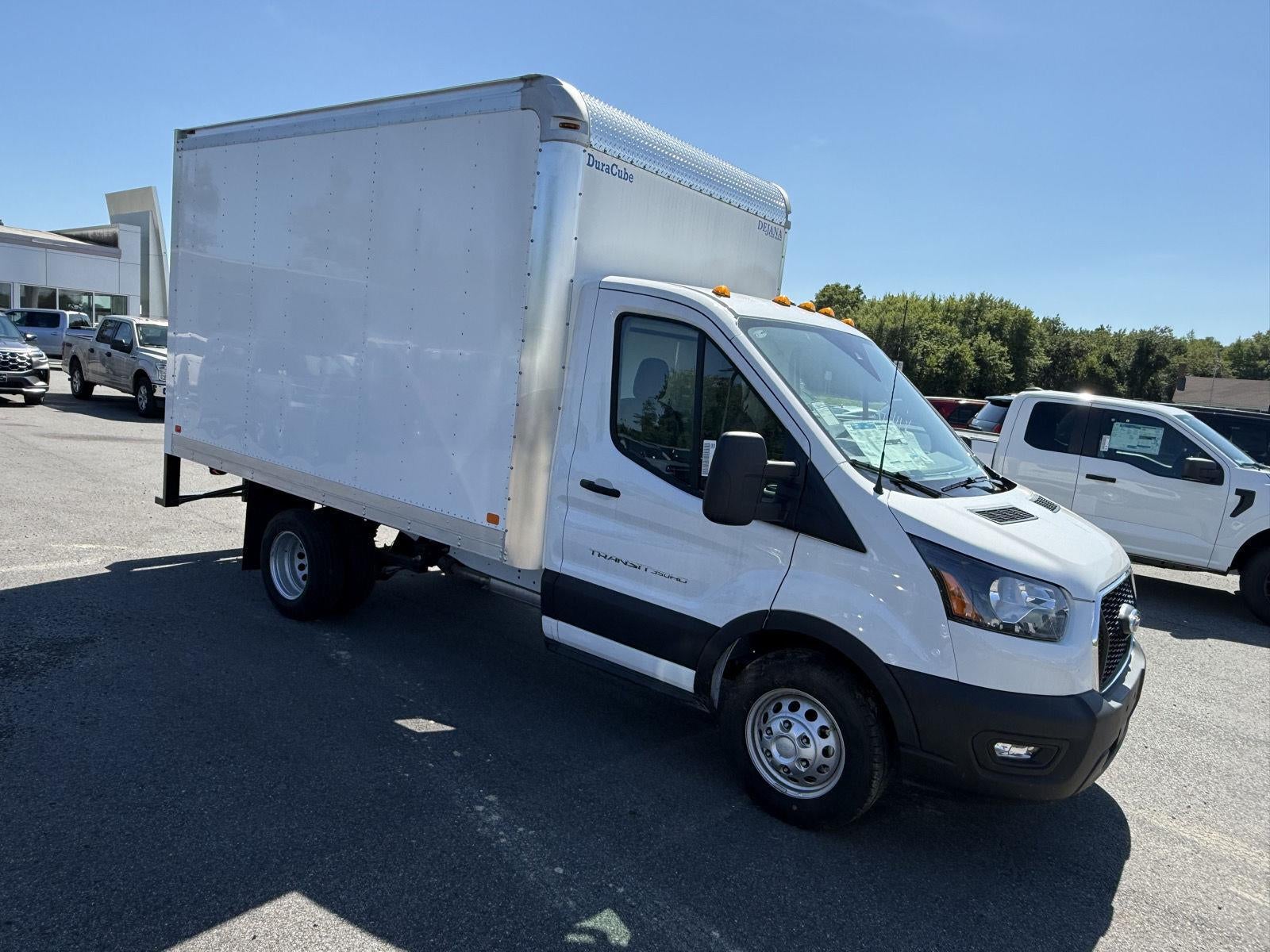 2025 Ford Transit Cutaway 12' DEJANA DURACUBE ALUMINUM VAN BODY, ROOL UP DOOR
