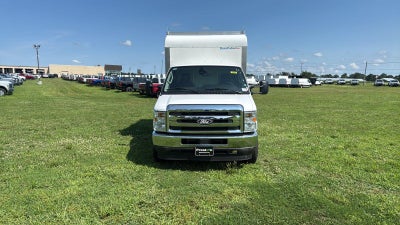 2027 Ford E-Series Cutaway 10' DURACUBE MAX FRP ENCLOSED SERVICE BODY, 3 BOW LADDER RACK, POWER LOCKS