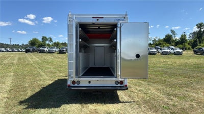 2027 Ford E-Series Cutaway 12' DURA-CUBE MAX FRP ENCLOSED SERVICE BODY, POWER LOCKS, 3 BOX LADDER RACK, BACK UP CAMERA