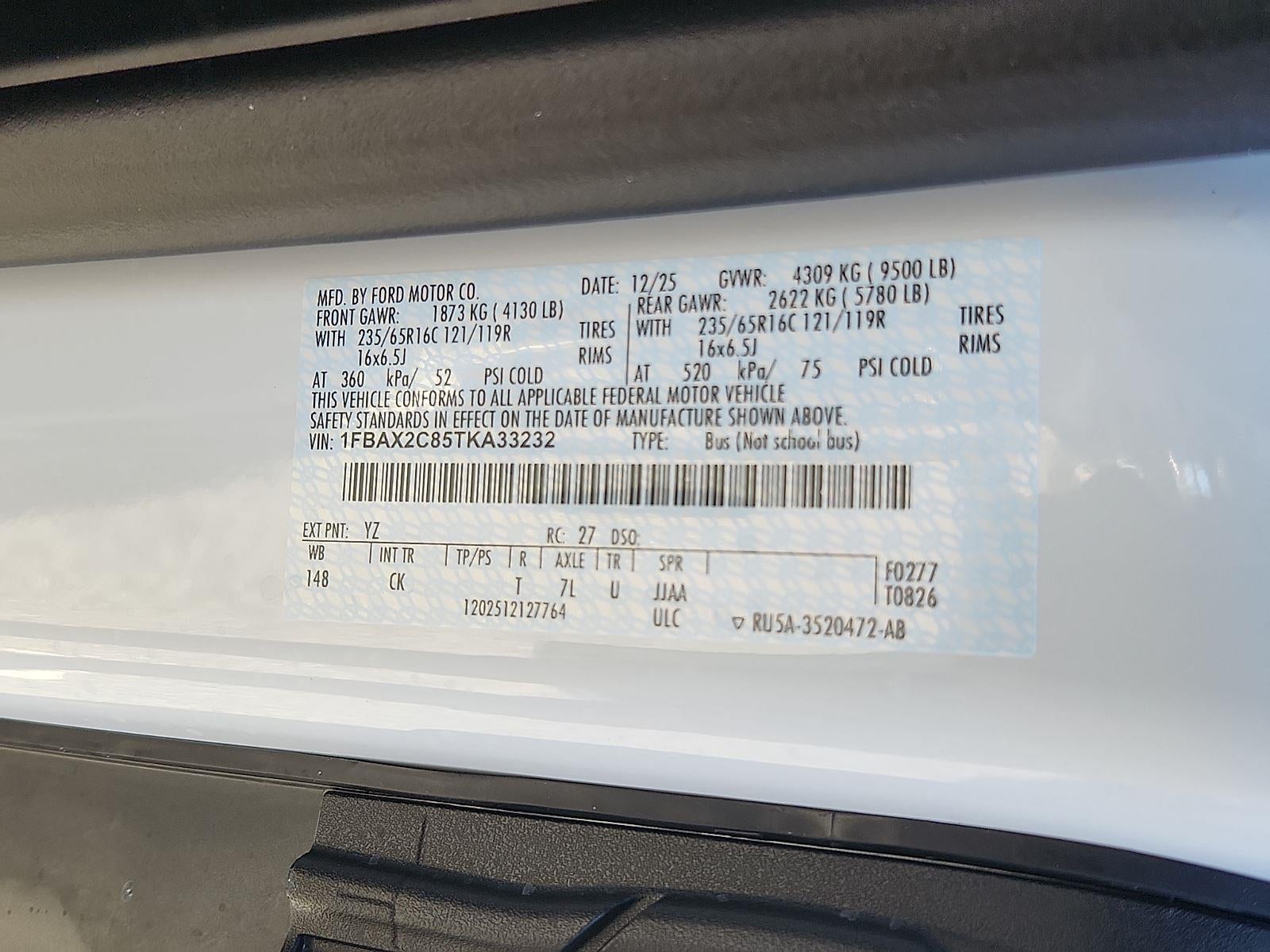 2026 Ford Transit 350 XL