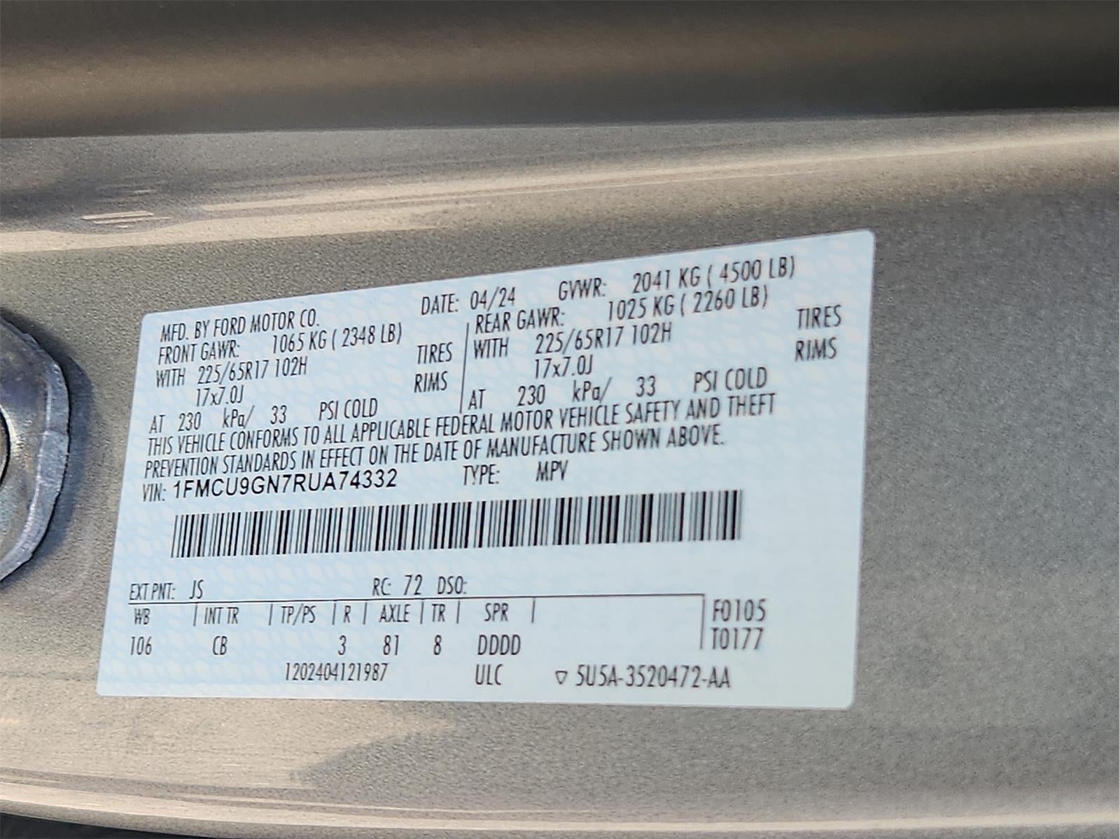 2024 Ford Escape Active