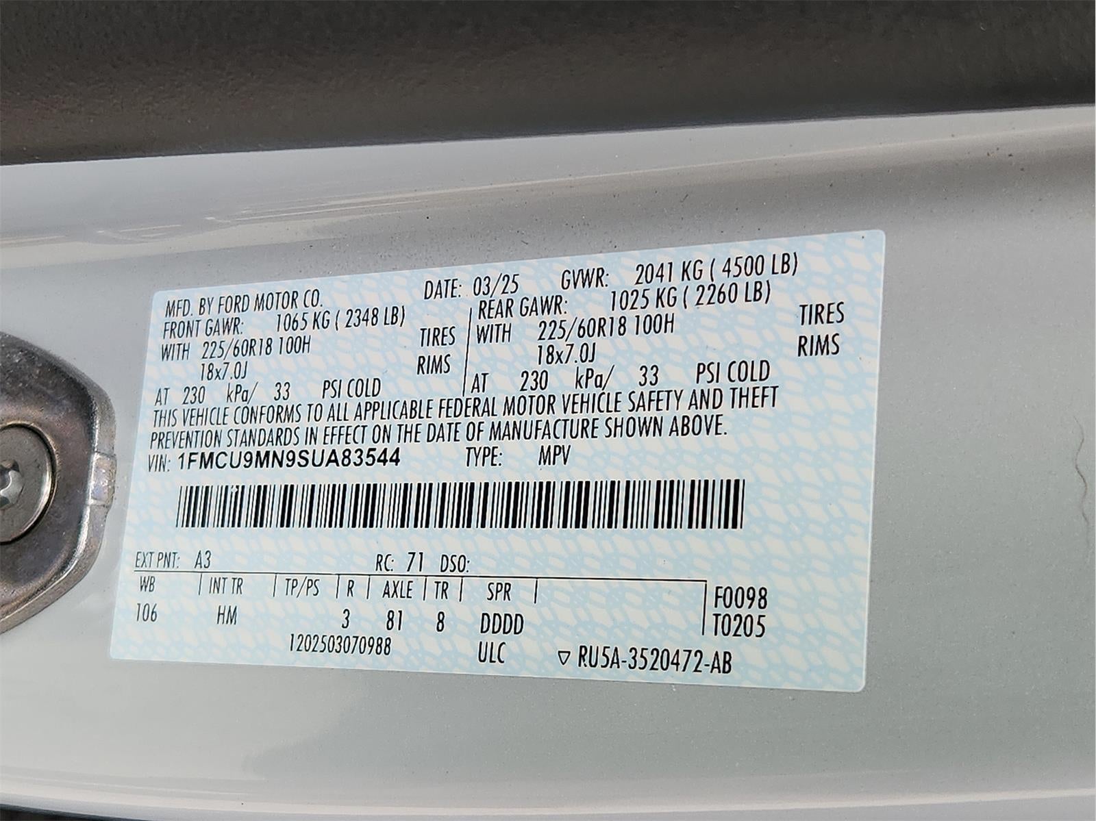 2025 Ford Escape ST-Line