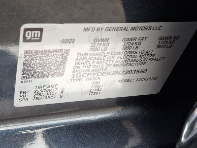 2022 Chevrolet Silverado 1500 LTD LT