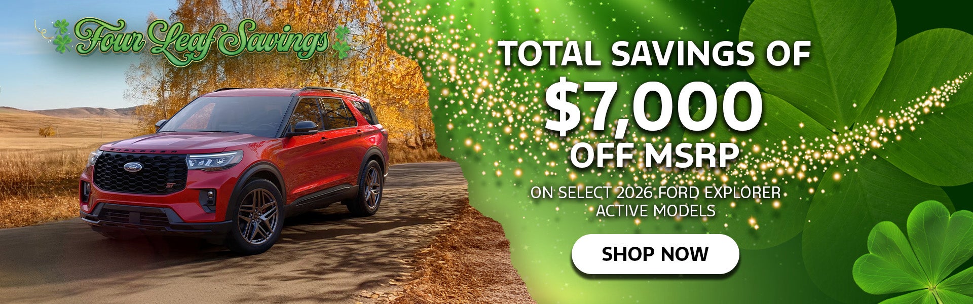 $7,000 off MSRP | 2026 Ford Explorer Active